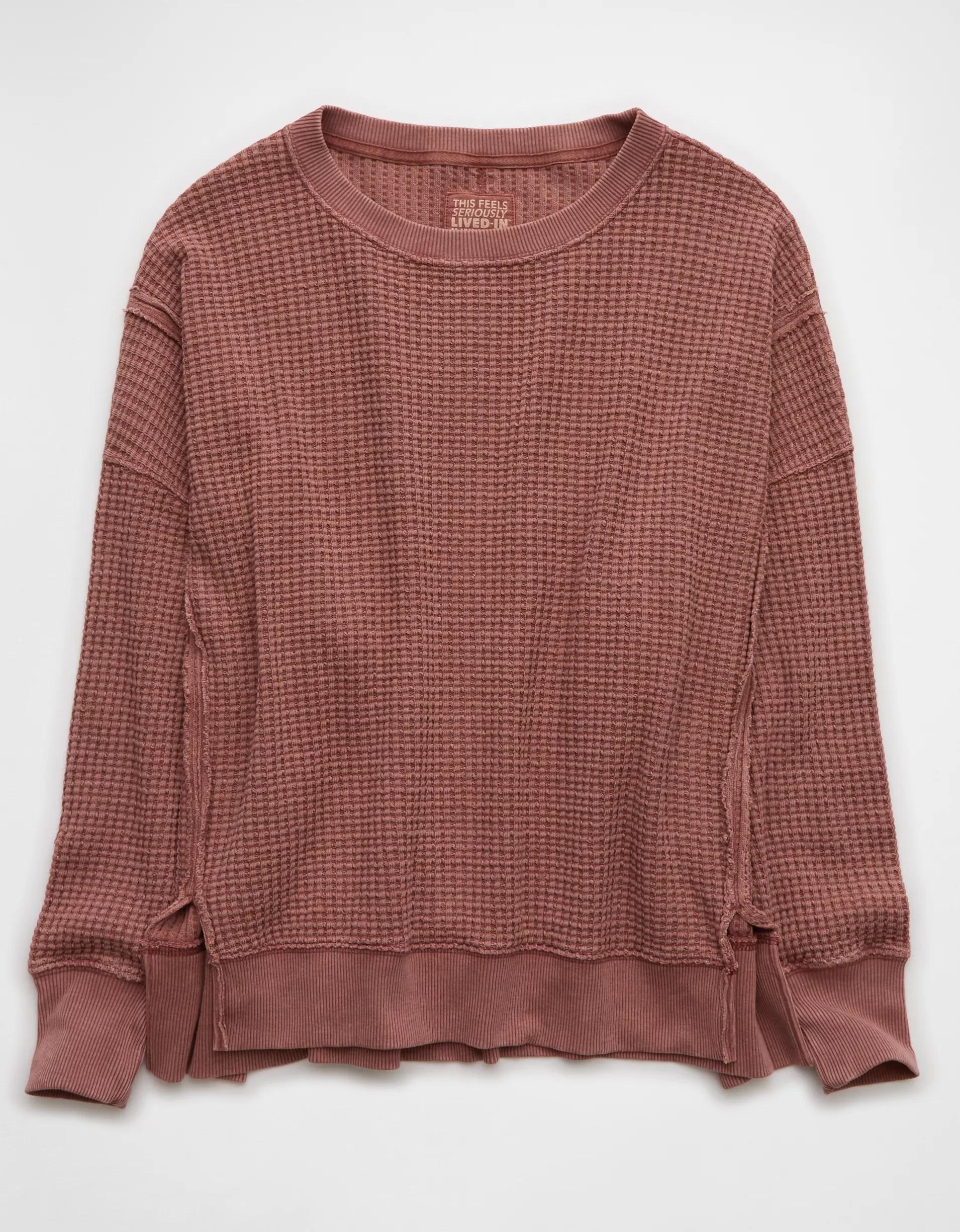 AE Big Hug Waffle Sweatshirt Product Image