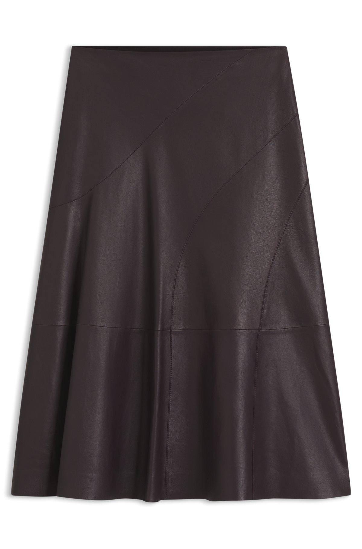 A-line skirt in nappa leather Product Image