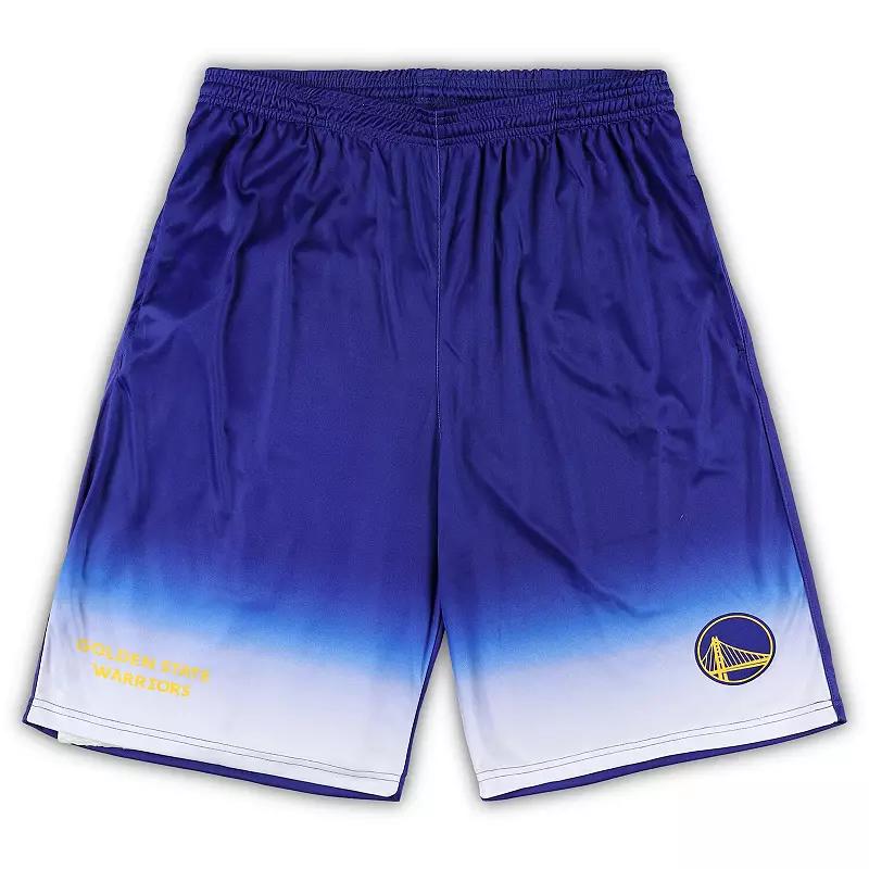 Men's Fanatics Branded Royal Golden State Warriors Big & Tall Fadeaway Shorts, Size: 3XB, Blue Product Image