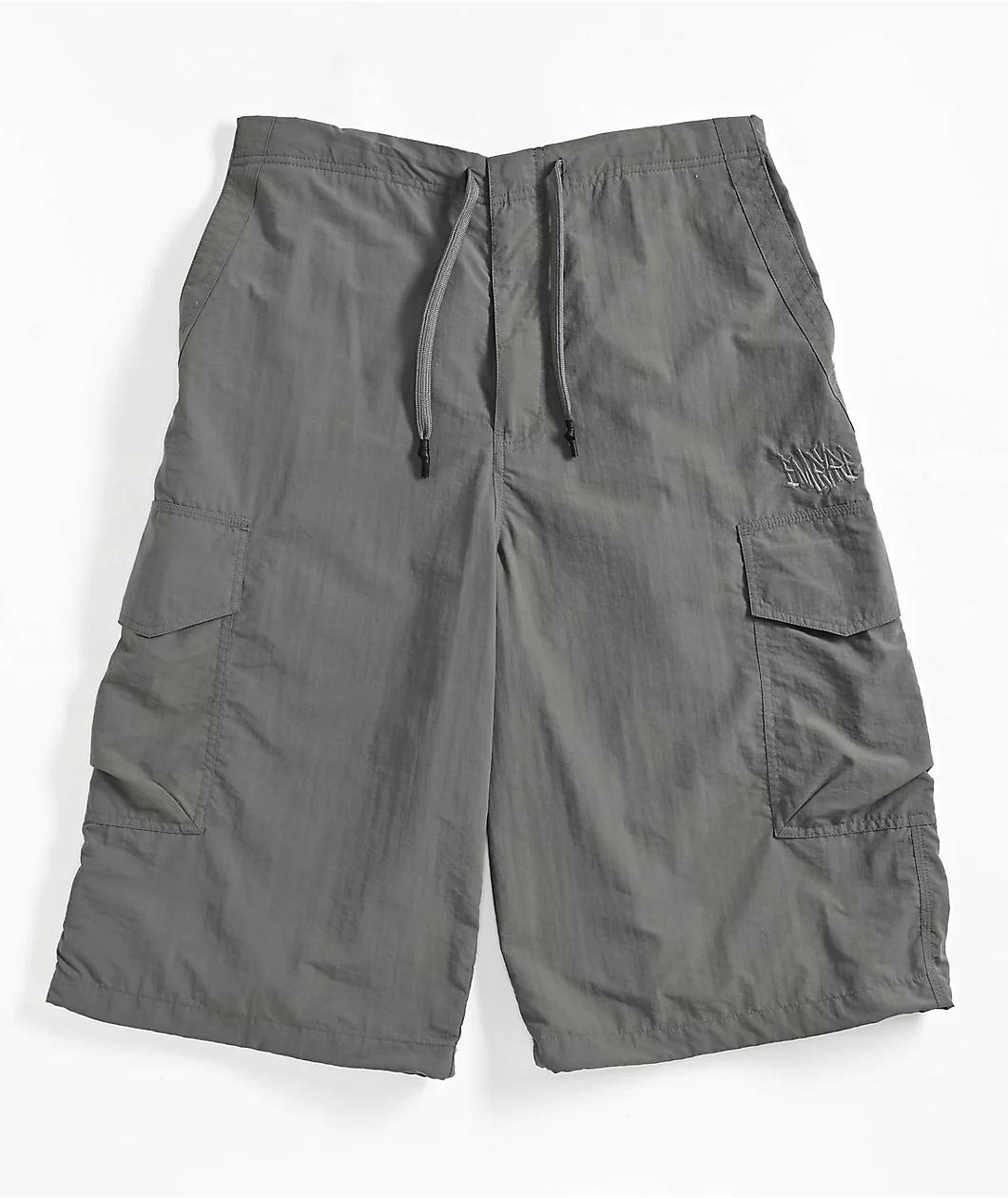 Empyre Canopy Dark Grey Loose Fit Cargo Shorts Product Image