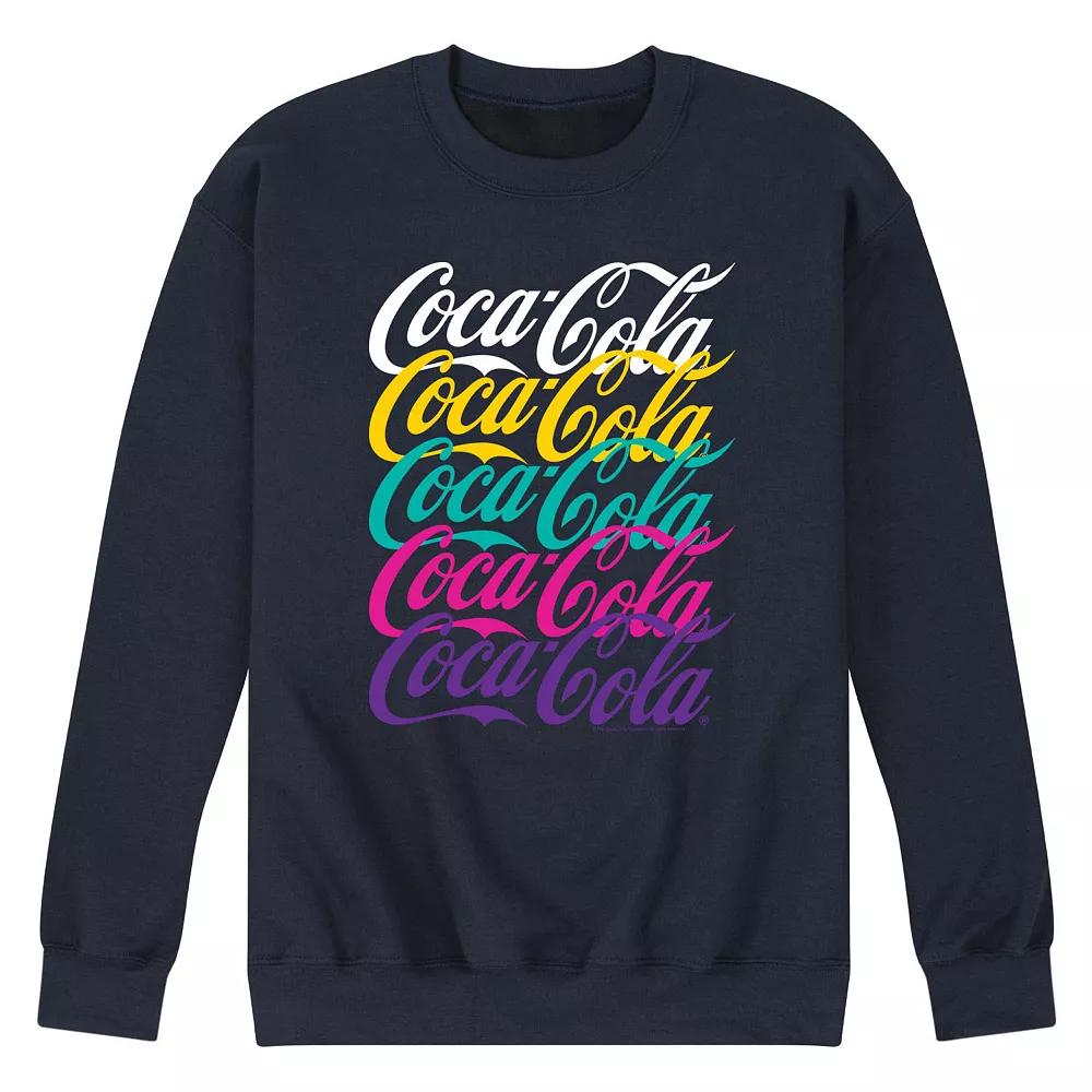 Men's CocaCola 90s Wordmark Logo Graphic Sweatshirt,  Product Image
