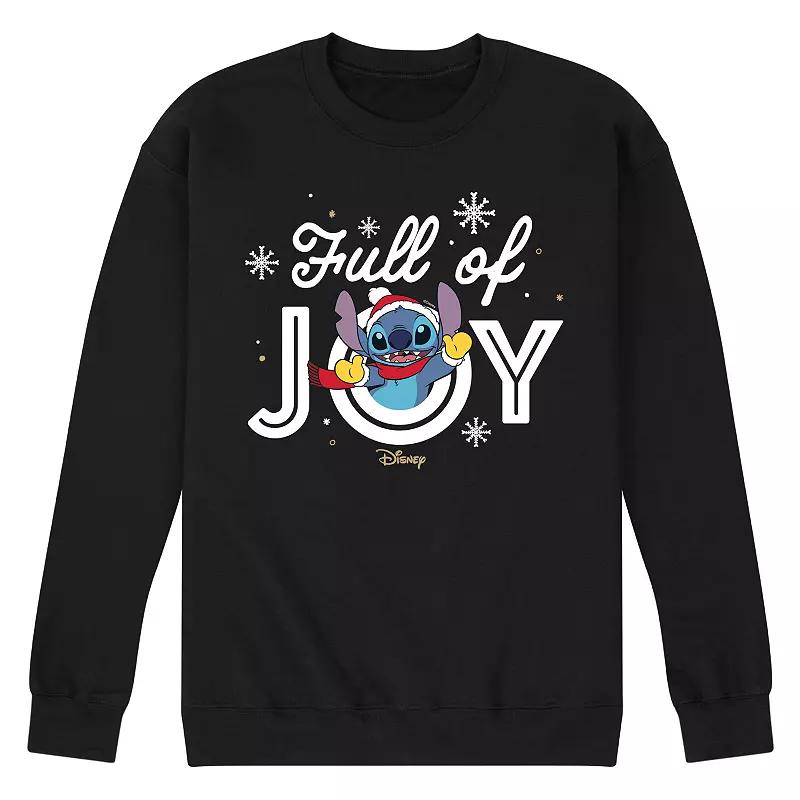 Disneys Lilo & Stitch Mens Full Of Joy Fleece Sweatshirt Product Image