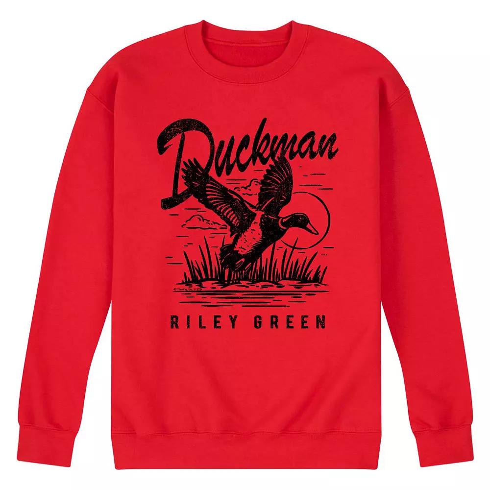Men's Riley Green Duckman Fleece Sweatshirt,  Product Image
