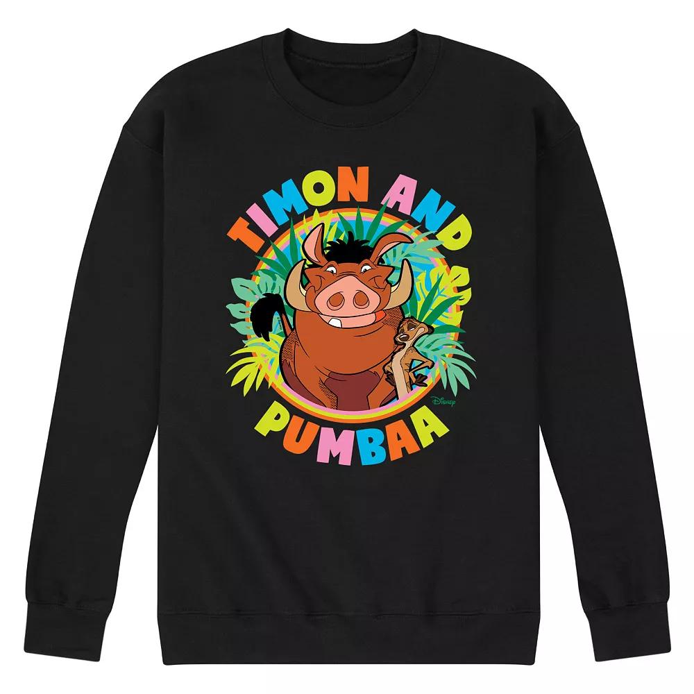 Disney's The Lion King Timon & Pumbaa Men's Fleece Sweatshirt,  Product Image