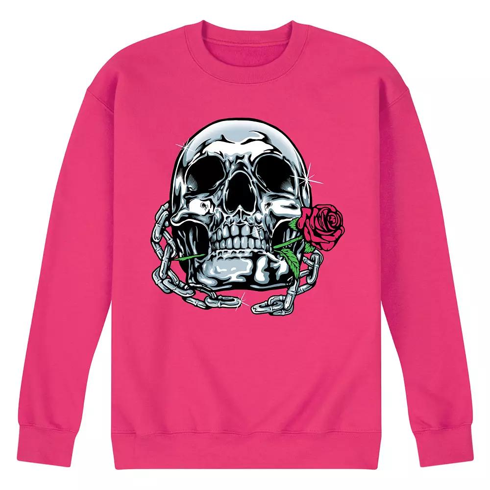 Men's Shiny Skull Sweatshirt,  Product Image