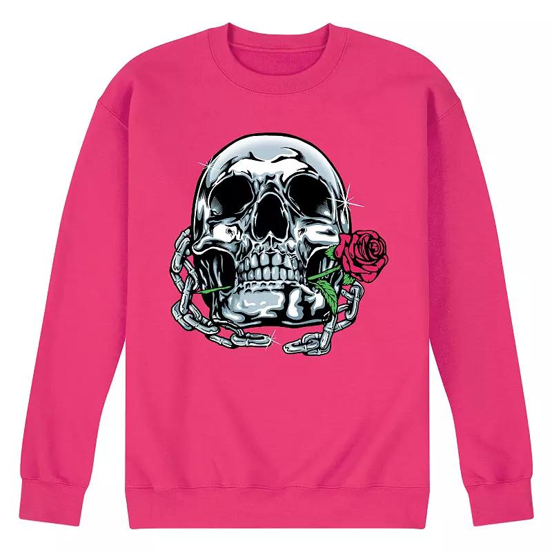 Men's Shiny Skull Sweatshirt,  Product Image