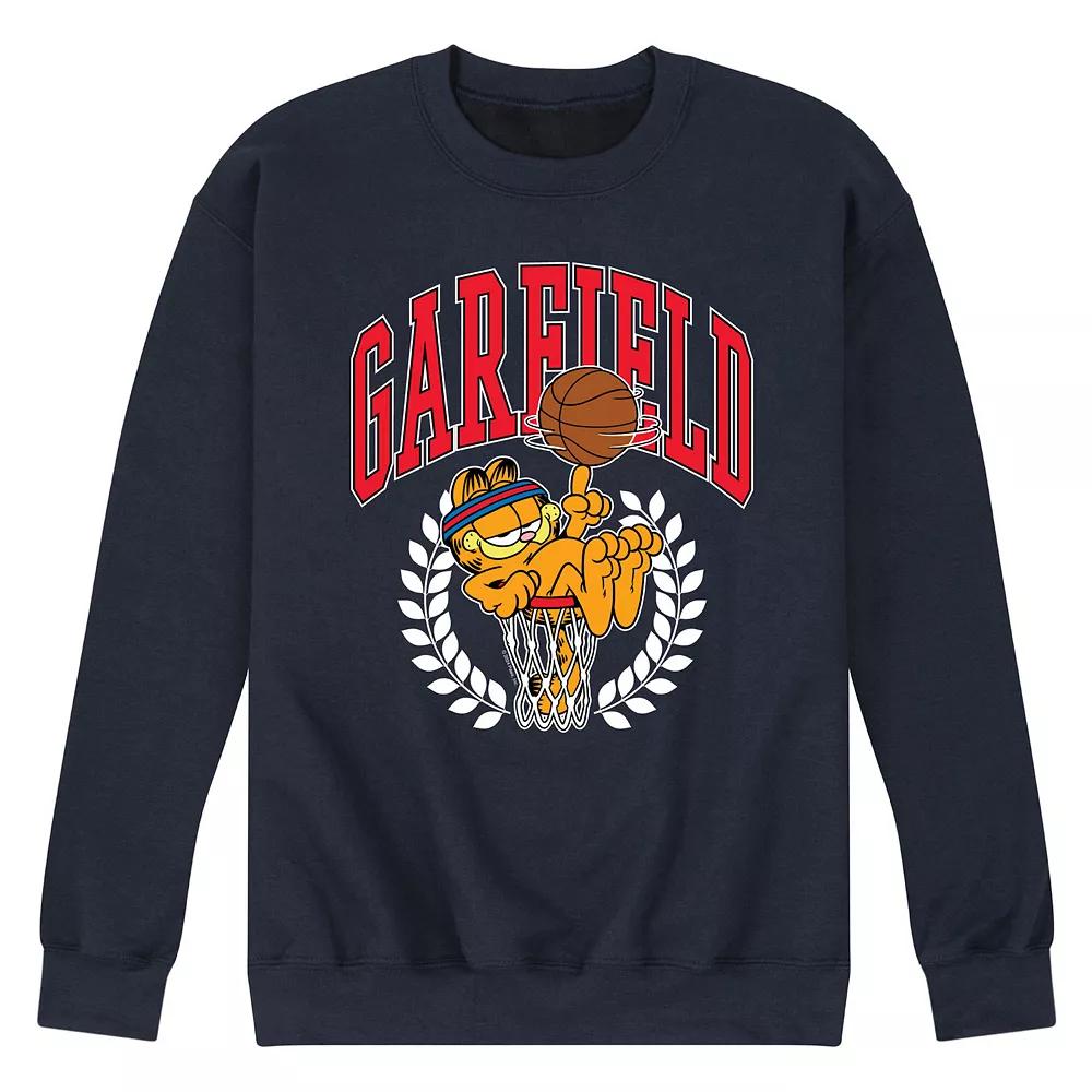 Men's Garfield Basketball Fleece Sweatshirt,  Product Image