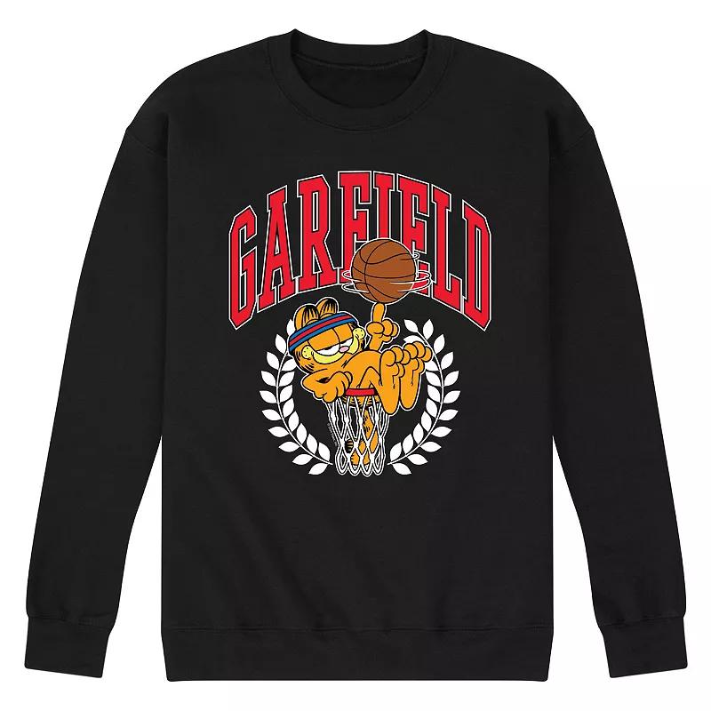 Men's Garfield Basketball Fleece Sweatshirt,  Product Image