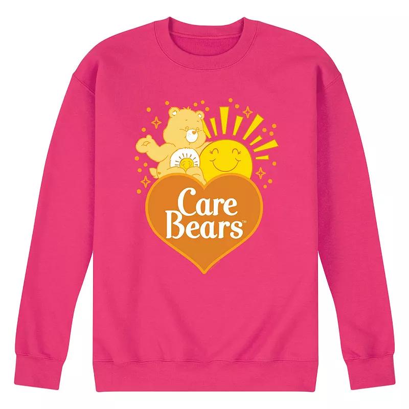 Men's Care Bears Funshine Logo Fleece Sweatshirt,  Product Image