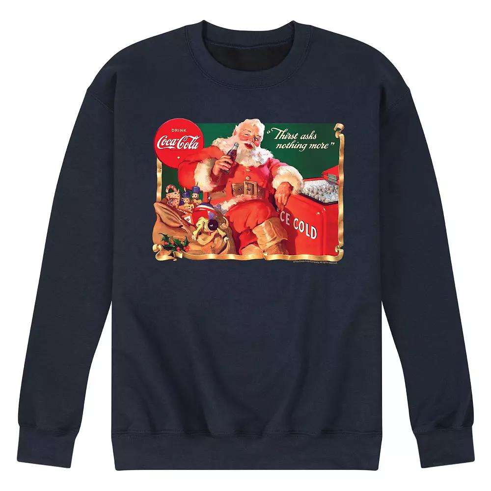 Men's CocaCola Vintage Santa Sweatshirt,  Product Image