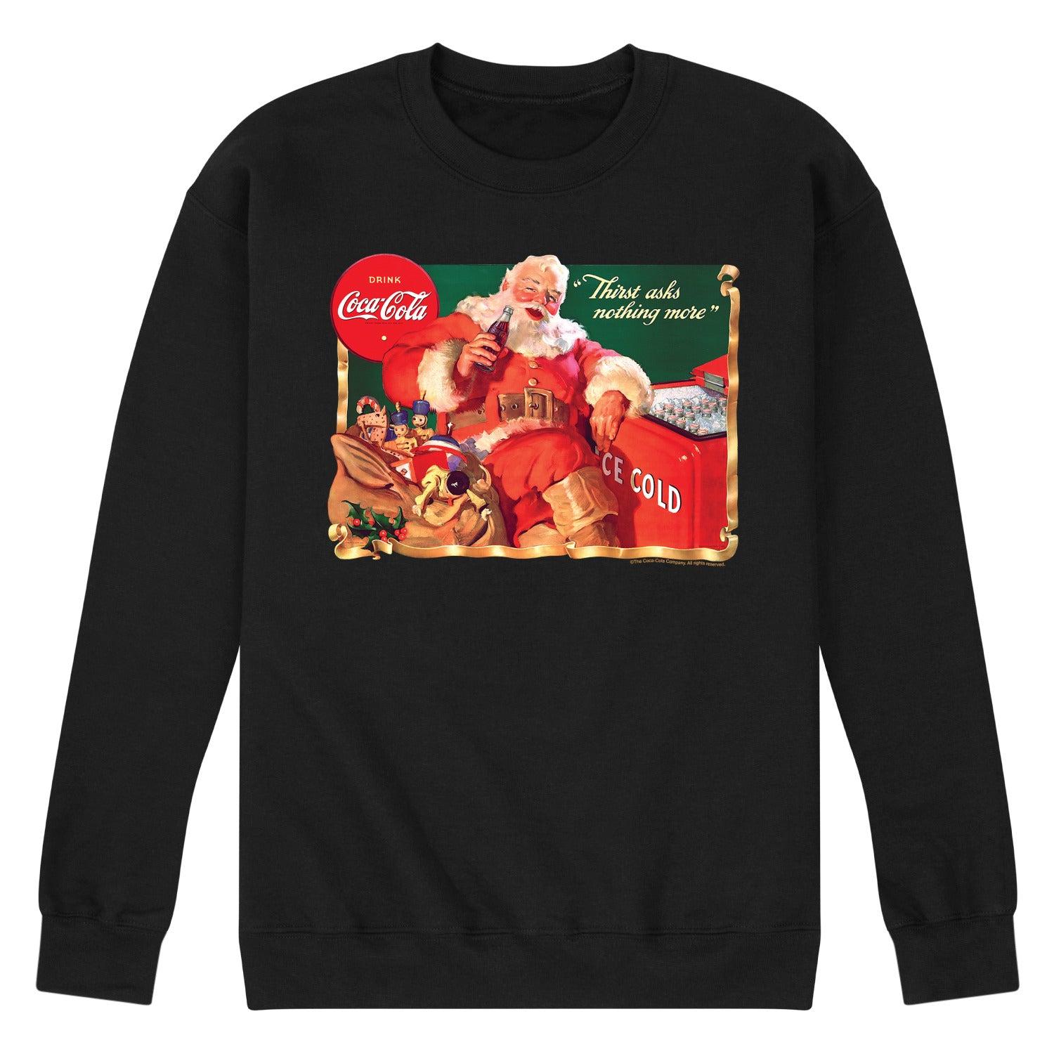 Men's CocaCola Vintage Santa Sweatshirt,  Product Image