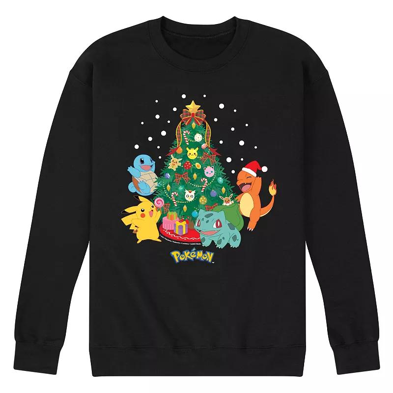 Men's Pokemon Christmas Tree Sweatshirt, Size: Medium, Black Product Image