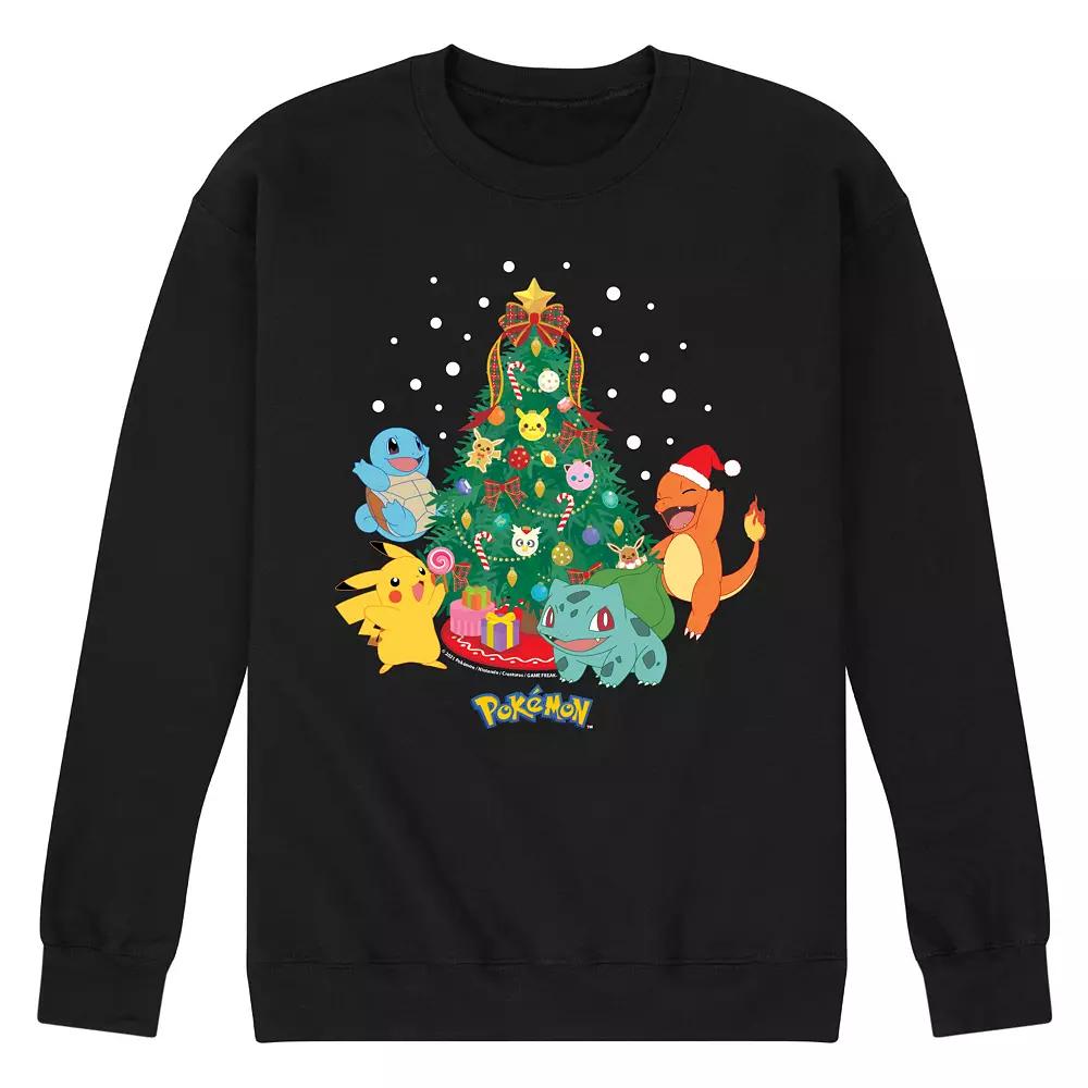 Men's Pokemon Christmas Tree Sweatshirt, Size: Medium, Black Product Image