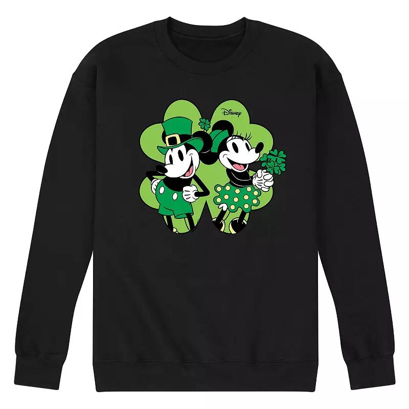 Disney's Mickey & Minnie Mouse Men's Shamrock Fleece Sweatshirt,  Product Image