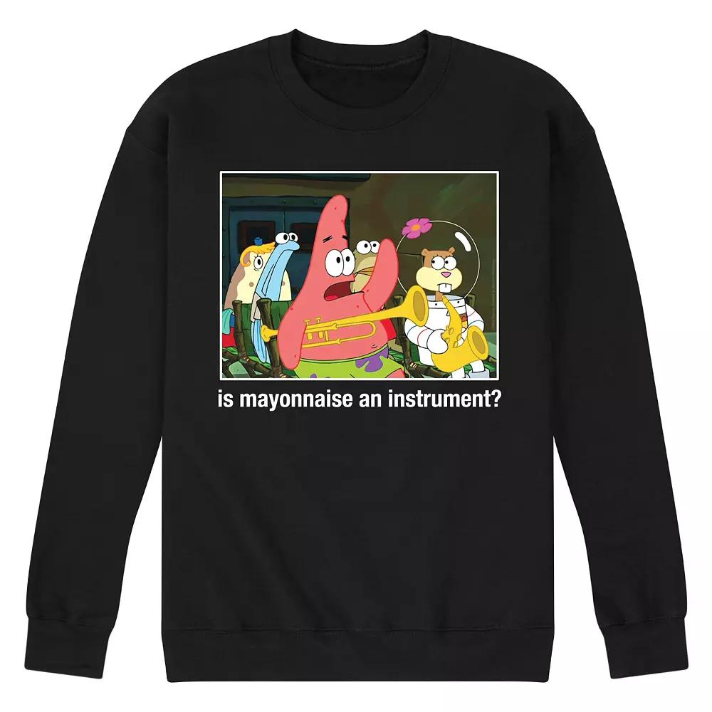 Men's SpongeBob SquarePants Mayo Instrument Sweatshirt,  Product Image