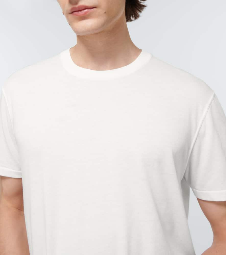 TOM FORD Stretch Cotton & Modal Jersey T-shirt In White Product Image