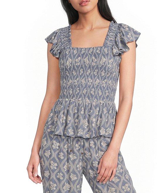 Angie Printed Drawstring Wide Leg Pant Product Image
