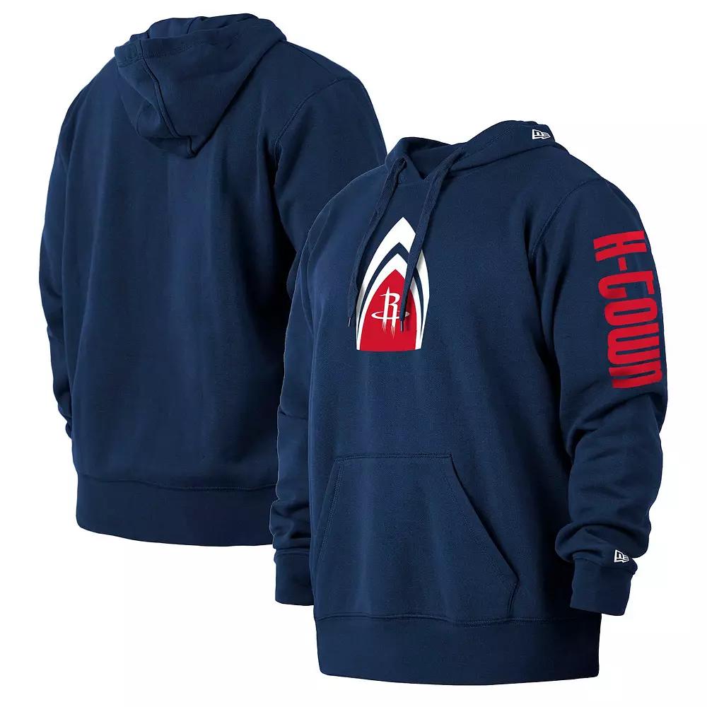Men's New Era Navy Houston Rockets 2021/22 City Edition Big & Tall Pullover Hoodie, Size: 2XB, Blue Product Image