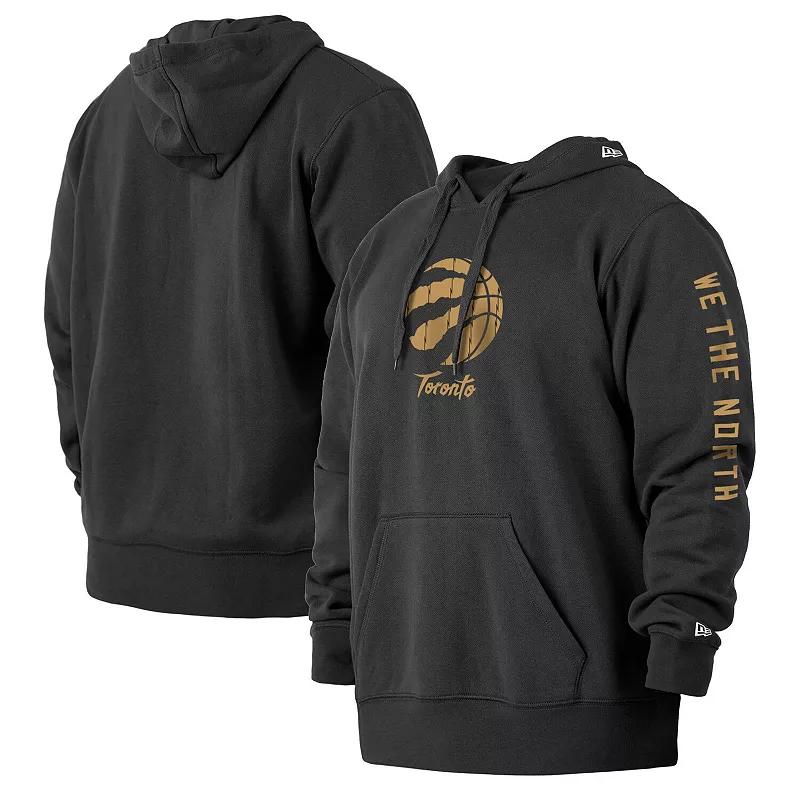 Men's New Era Black Toronto Raptors 2021/22 City Edition Big & Tall Pullover Hoodie, Size: 2XB, Rpt Black Product Image