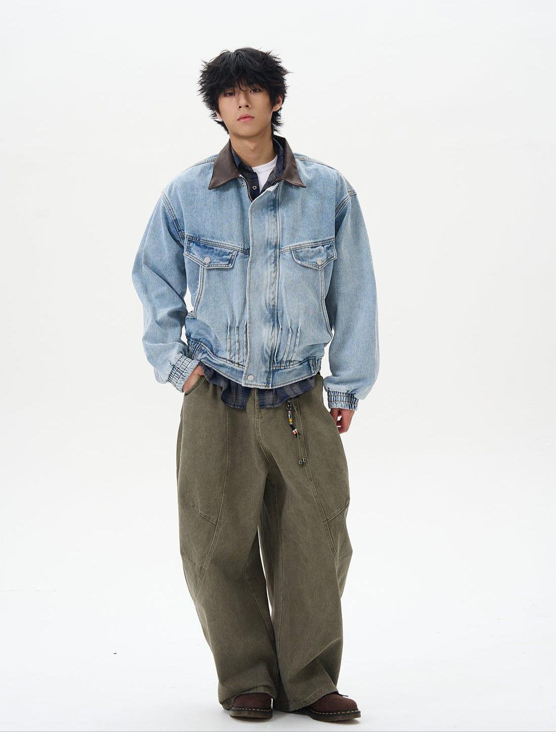 RT No. 12255 RECONSTRUCTED SCIMITAR BAGGY STRAIGHT PANTS Unisex Product Image