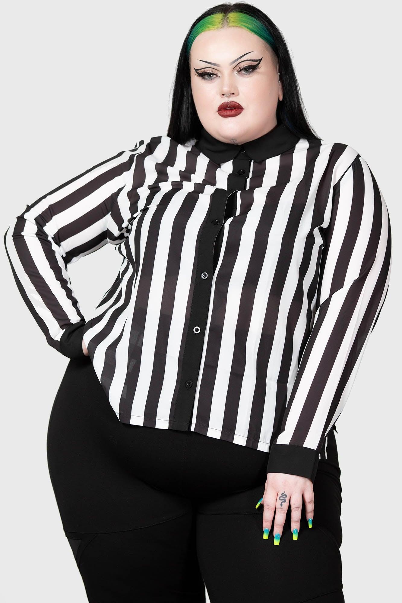 Stripe Down Shirt Female Product Image