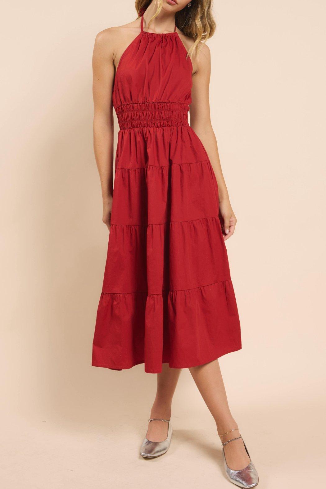 TIERED DRESS W/ FLOWER Product Image