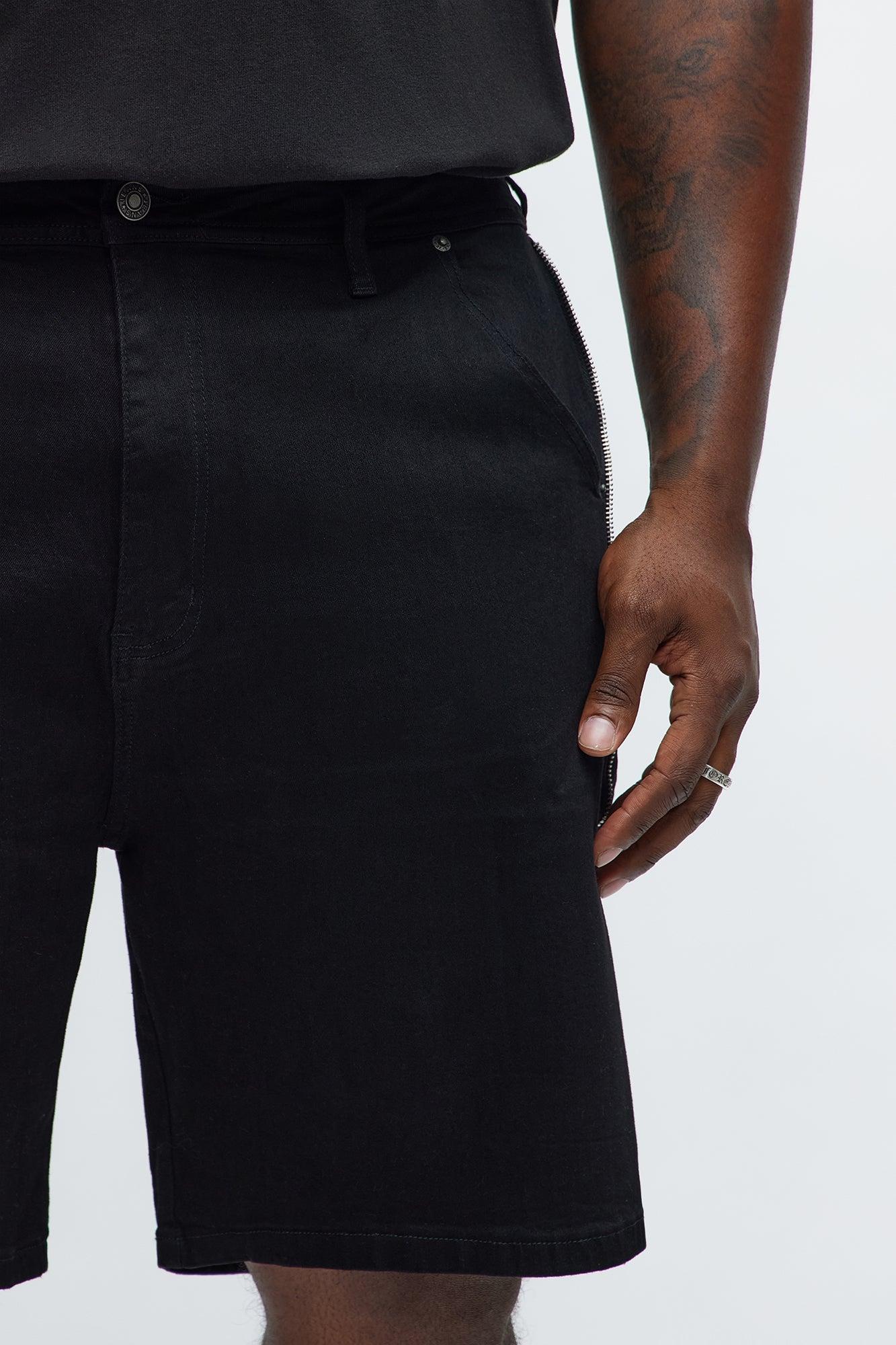 Relaxed Me Down Denim Shorts - Black Male Product Image