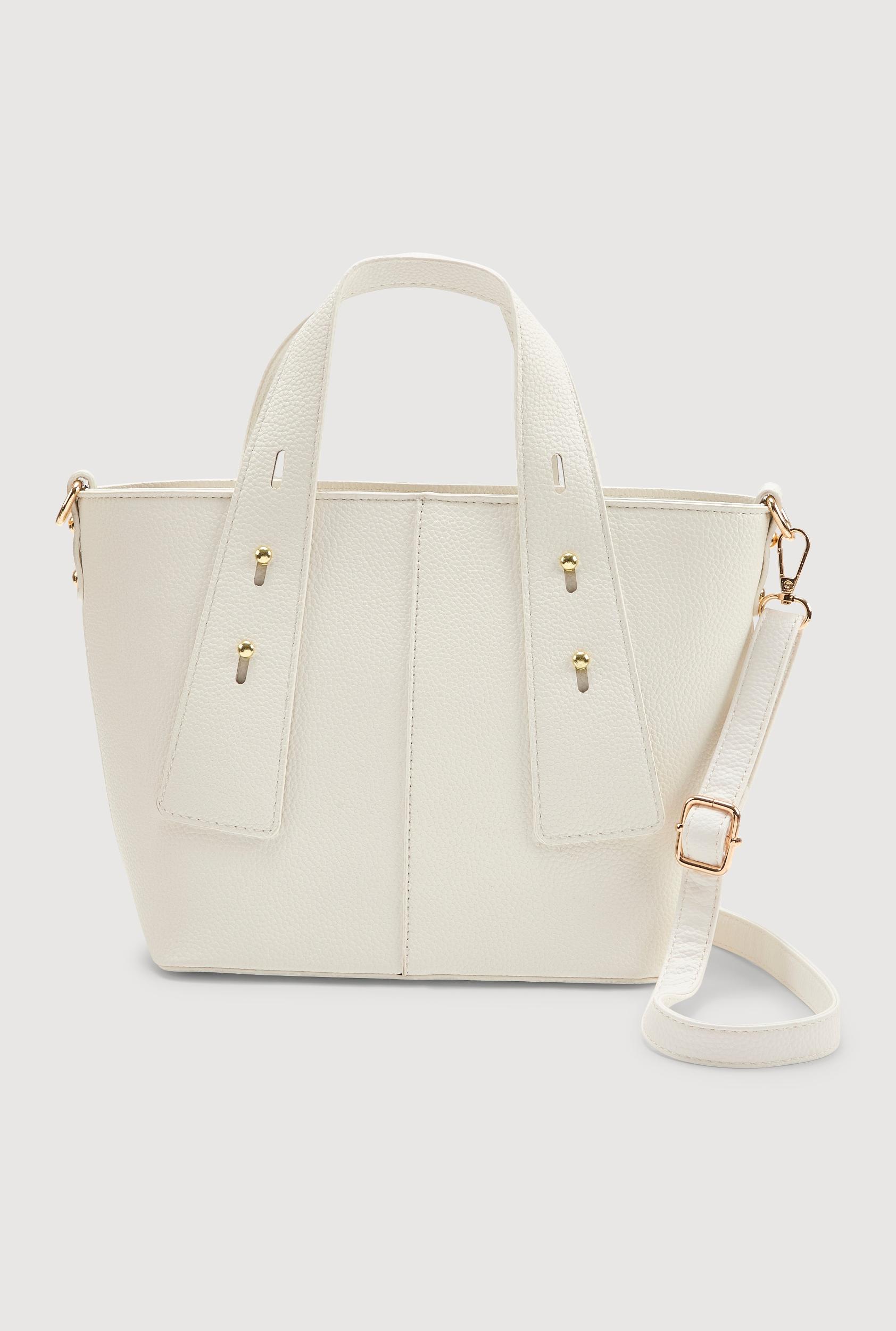 Faux Leather Convertible Handbag Unisex Product Image