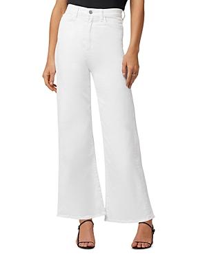 Joes Jeans The Mia High Rise Wide Leg Ankle Jeans in White Product Image