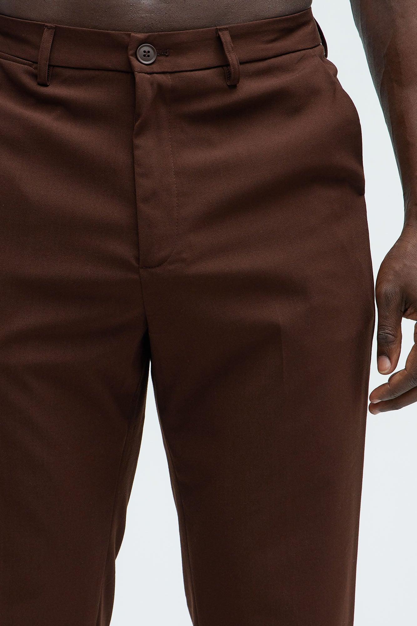 The Modern Stretch Slim Trouser - Brown Product Image