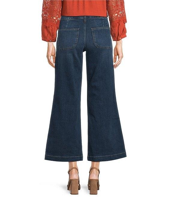 KUT from the Kloth Meg Stretch Denim High Rise Patch Pocket Wide Leg Jeans Product Image
