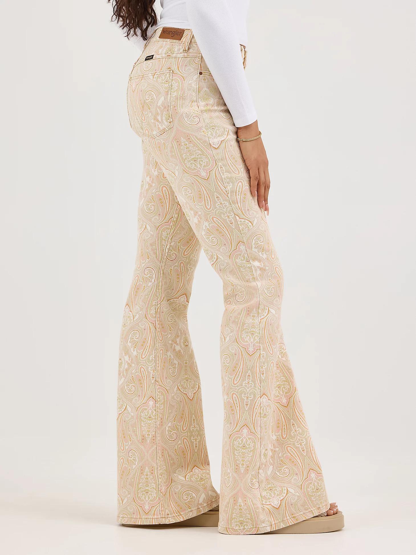 Women's Fierce Flare Print Jean in Jukebox Mama Product Image