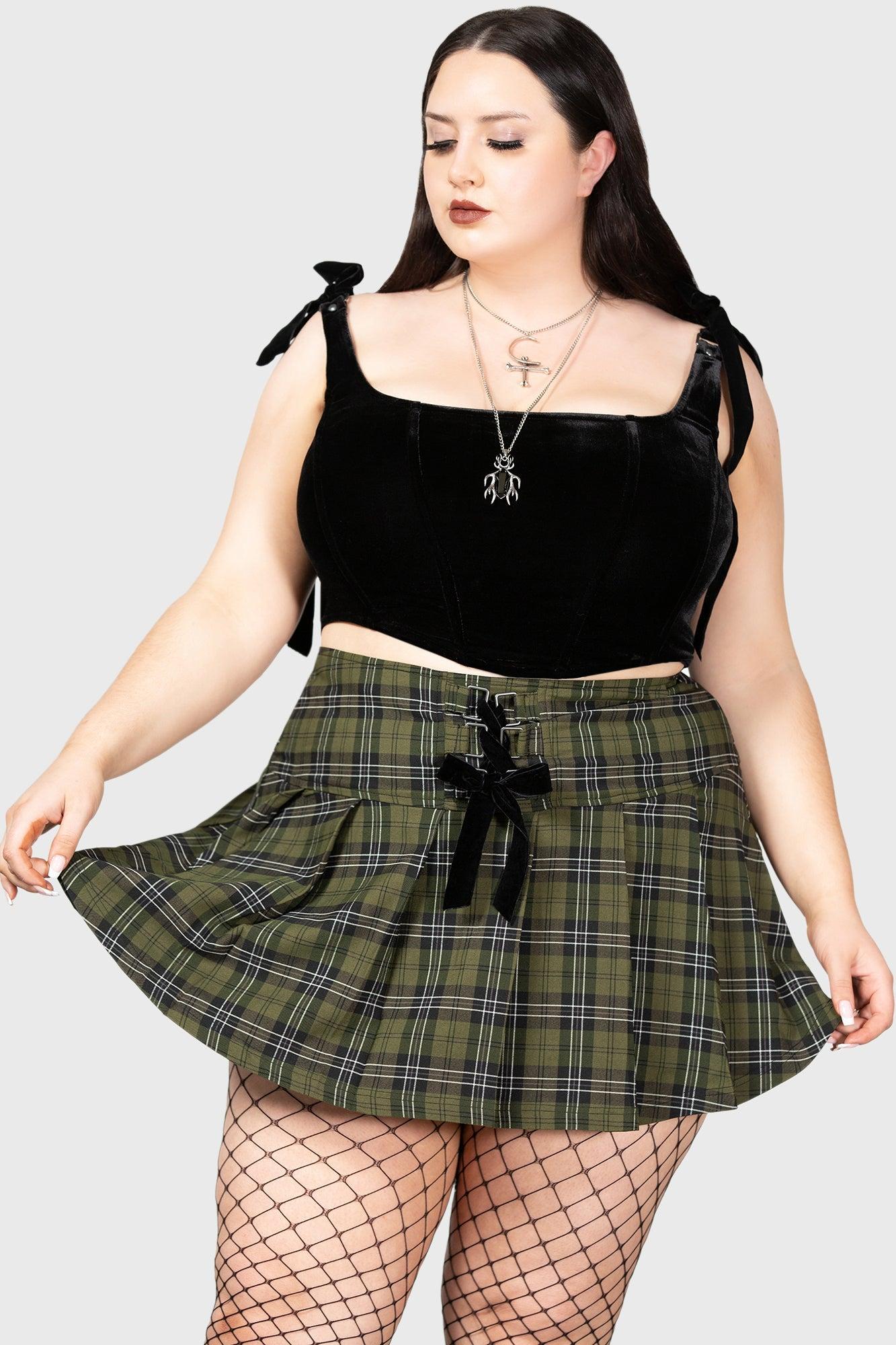 Dark Canopy Pleated Skirt Female Product Image