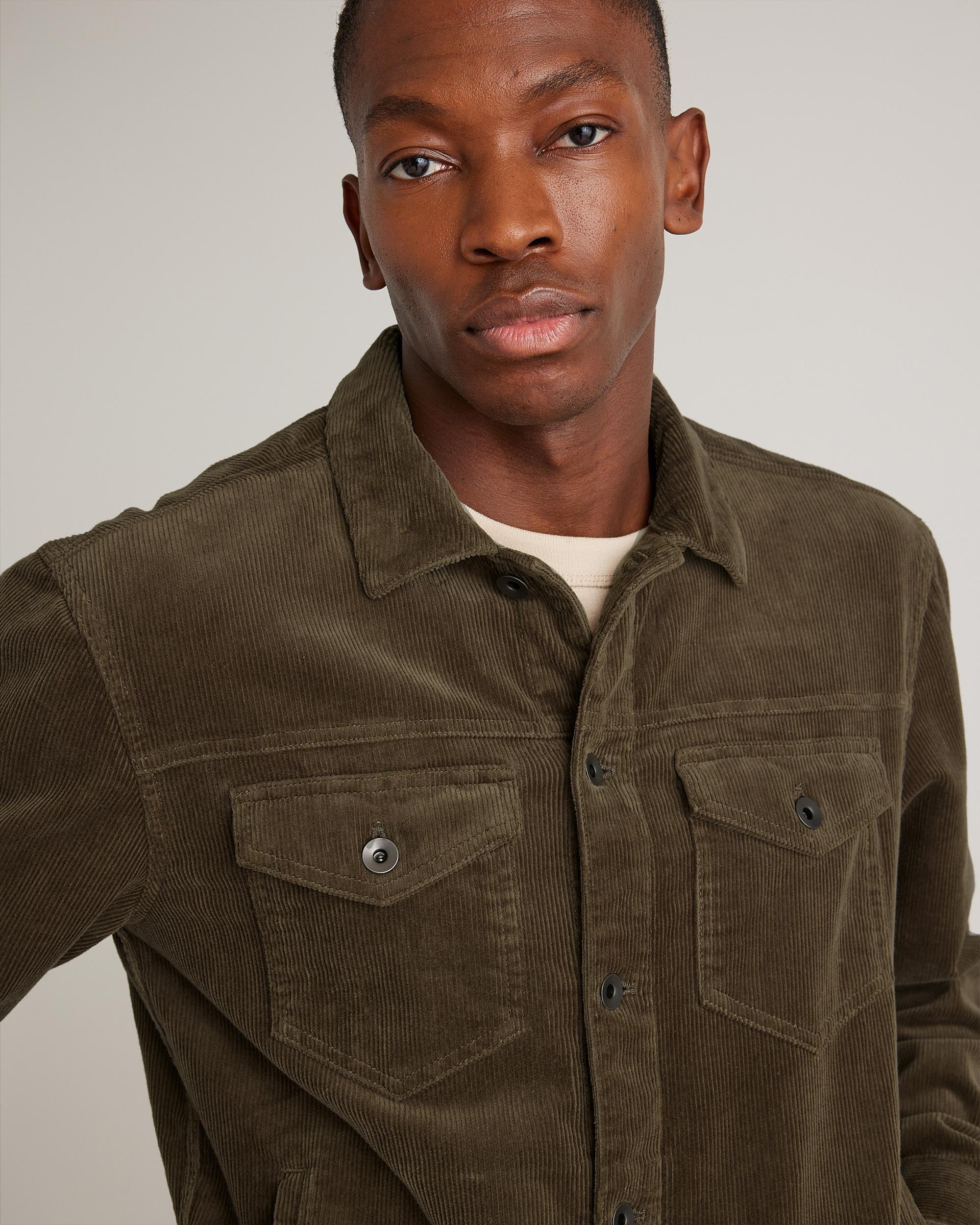 Quince | Men's Organic Stretch Corduroy Trucker Jacket Size XL, Organic Cotton Product Image