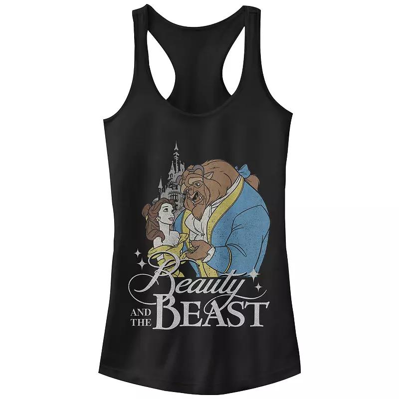 Disney's Beauty And The Beast Juniors' Poster Racerback Tank, Women's, Size: Small, Black Product Image