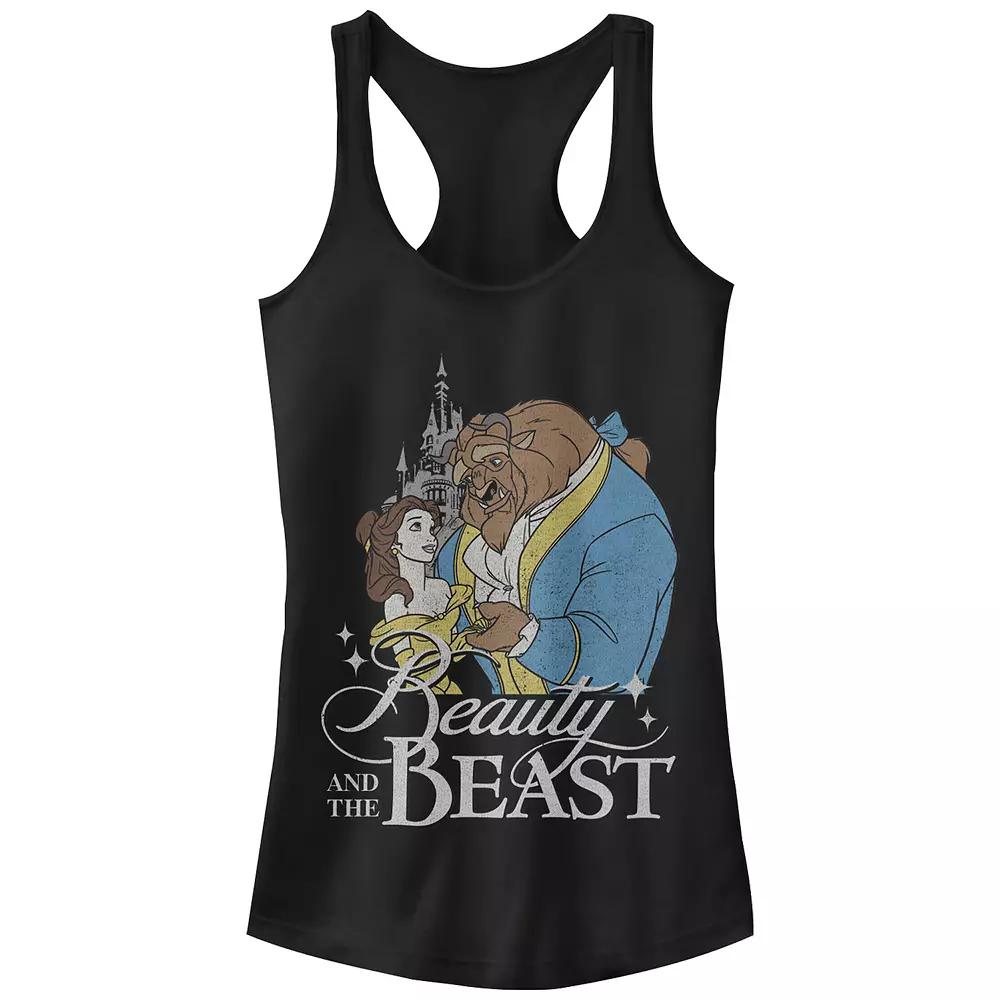 Disney's Beauty And The Beast Juniors' Poster Racerback Tank, Women's, Size: Small, Black Product Image