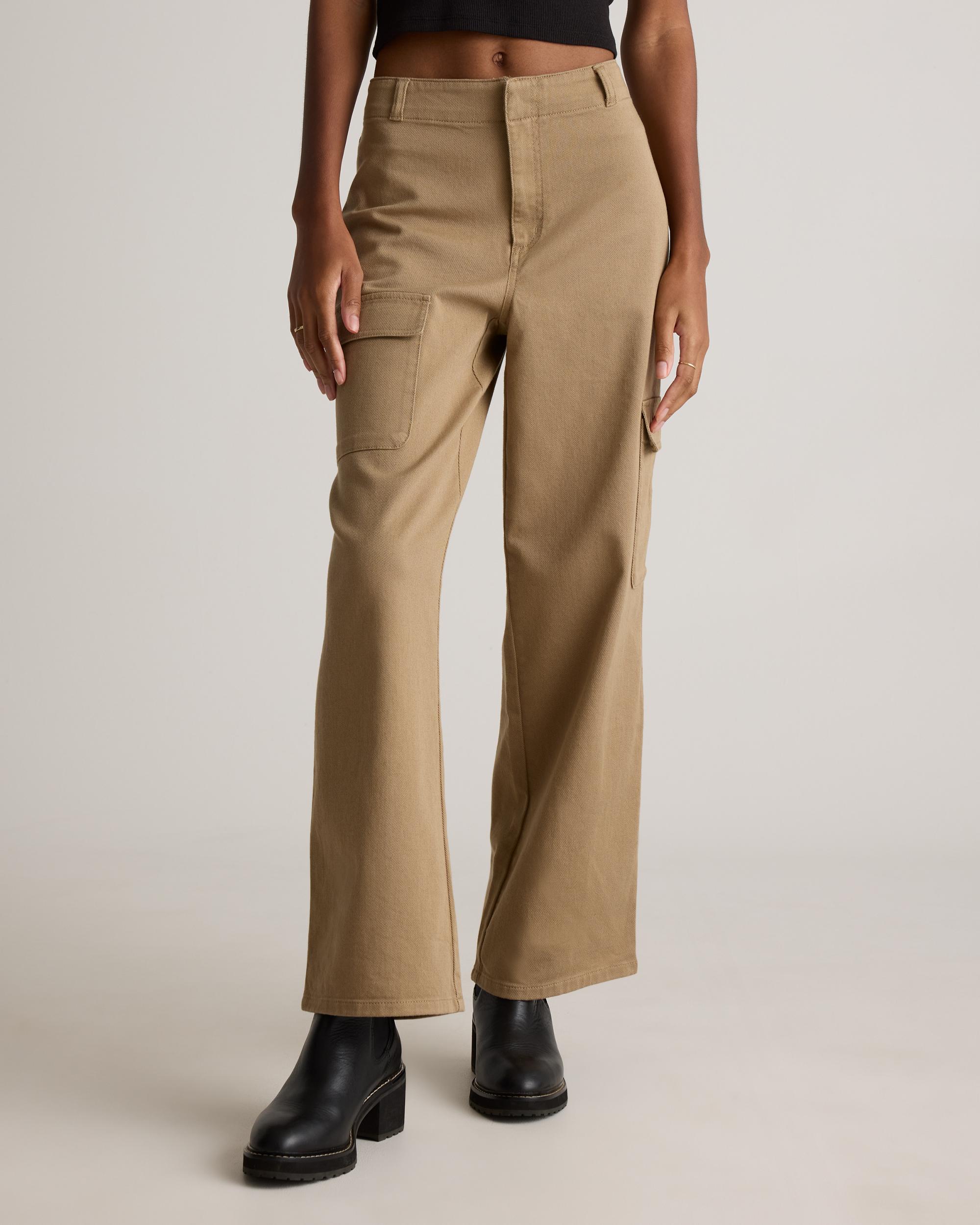 Quince | Women's Organic Stretch Cotton Twill Cargo Pants Organic Cotton Product Image