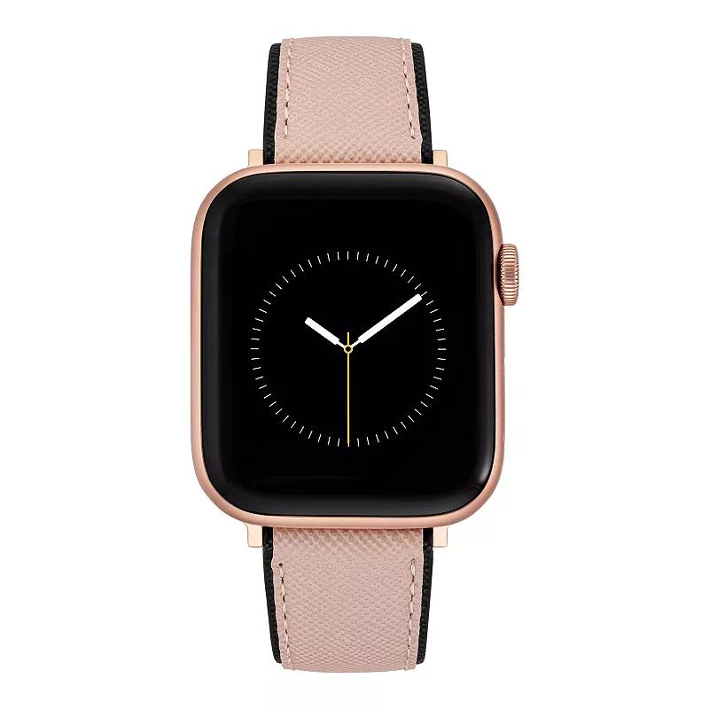Nine West Women's Smooth Faux Leather Band designed for Apple Watch®, Size: Small, Pink Product Image