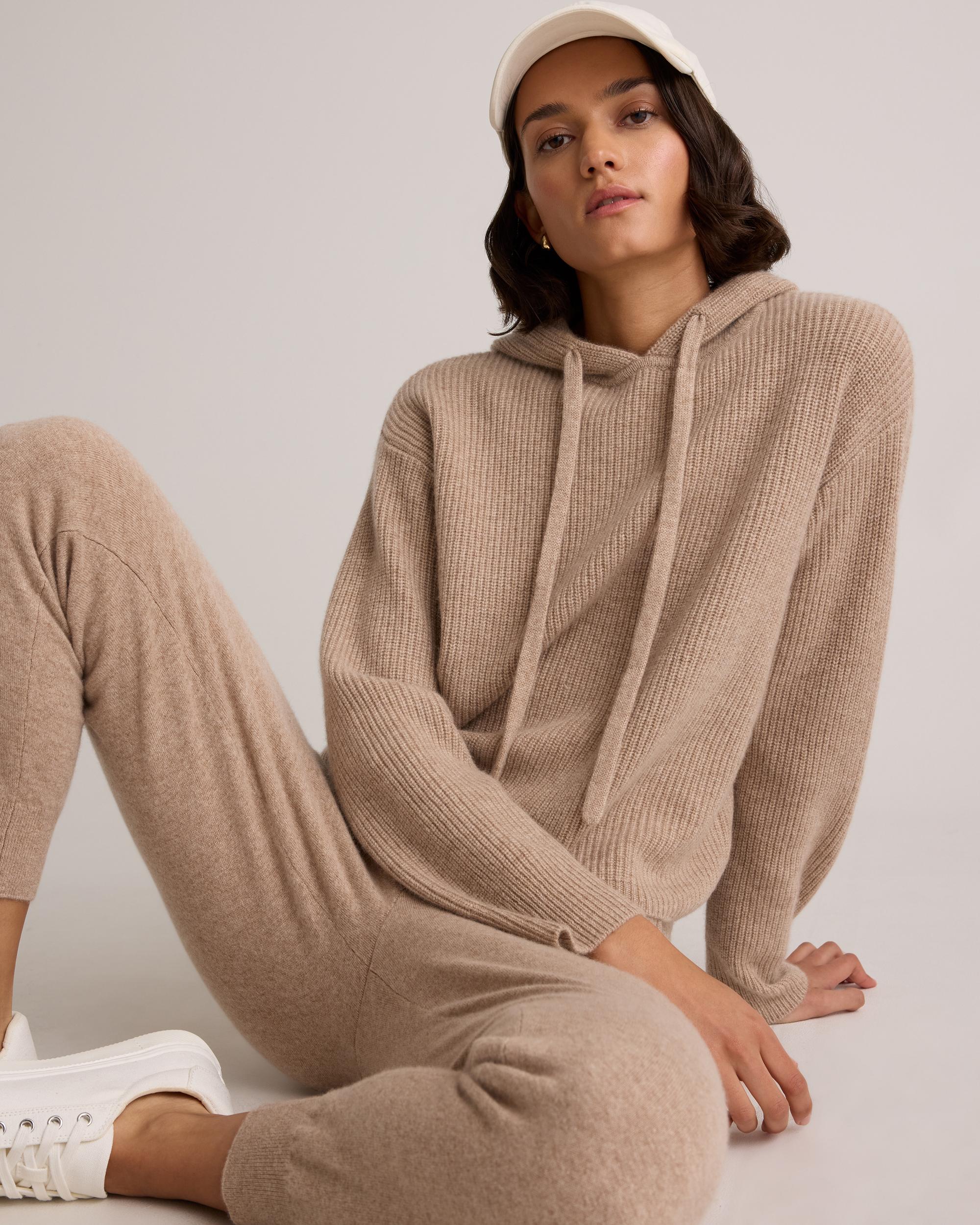 Quince | Women's Mongolian Cashmere Fisherman Crewneck Sweater Product Image