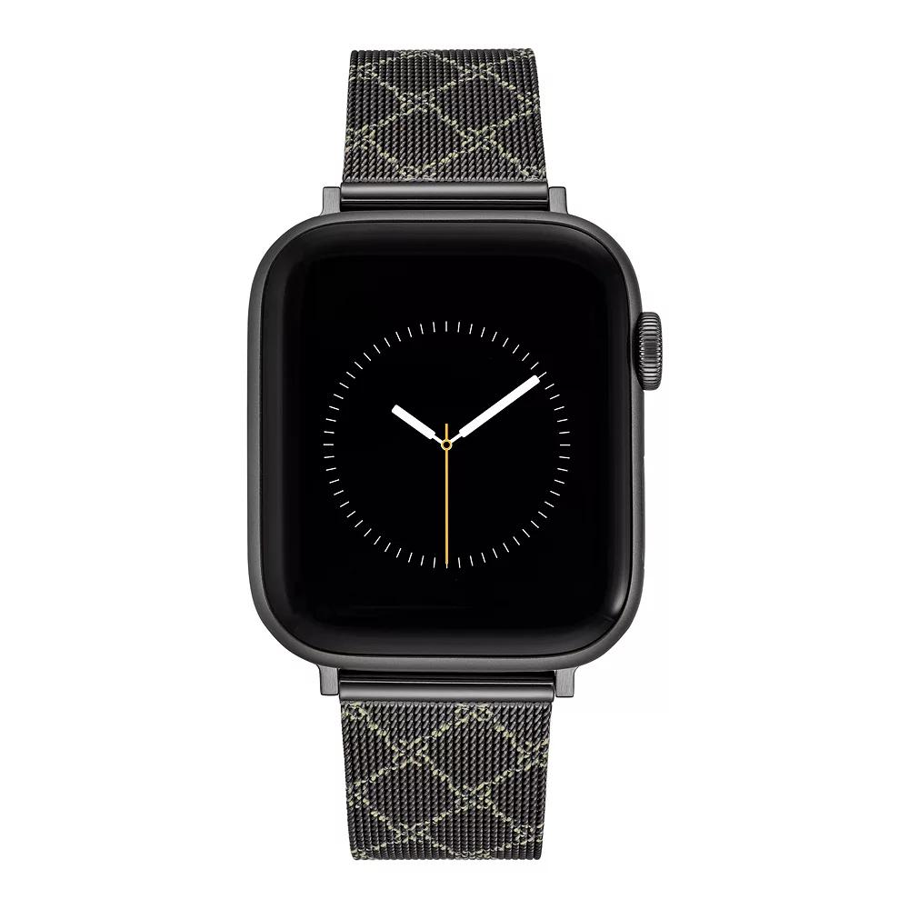 Nine West Women's Patterned Stainless Steel Mesh Band designed for Apple Watch®,  Product Image