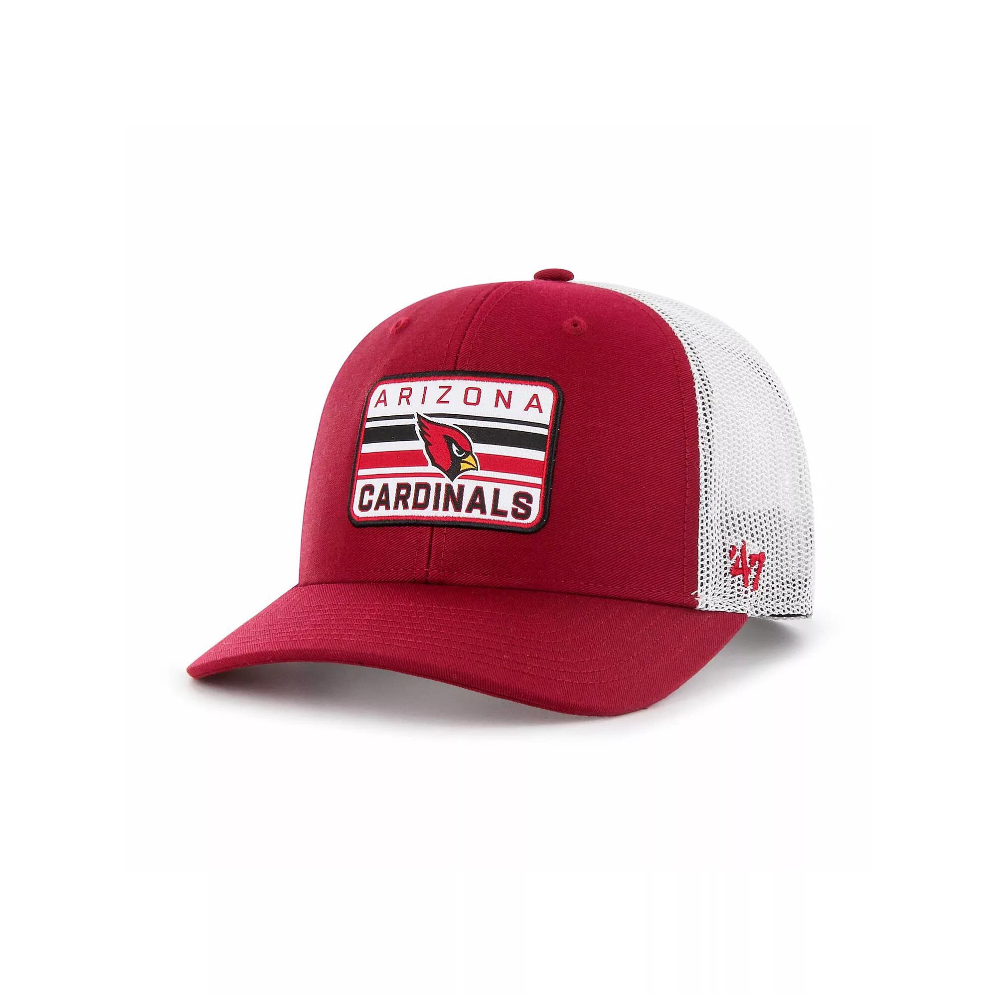 Men's '47 Cardinal/White Arizona Cardinals Drifter Adjustable Trucker Hat, Red Product Image