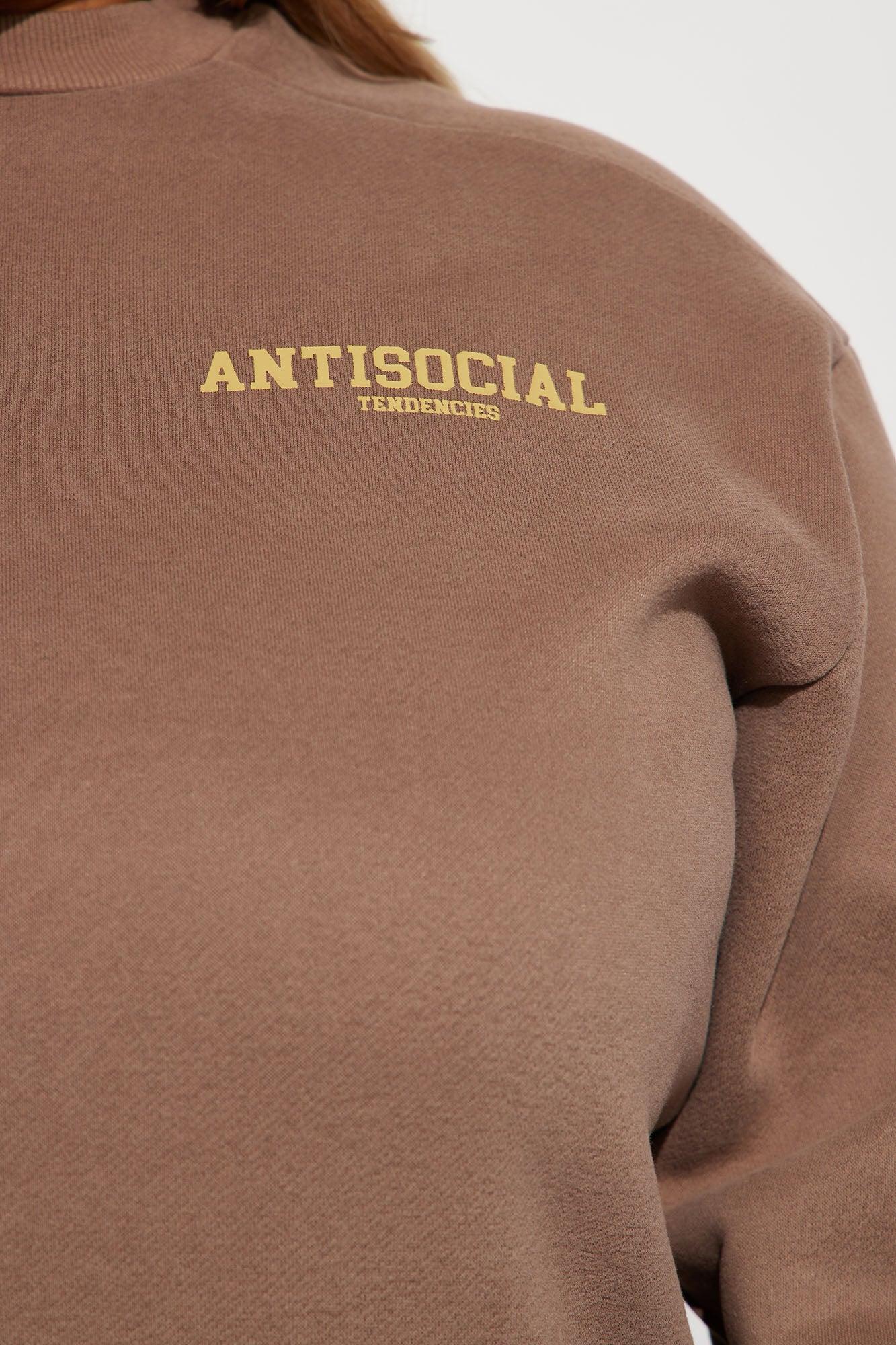 Antisocial Tendencies Sweatshirt - Mocha Product Image