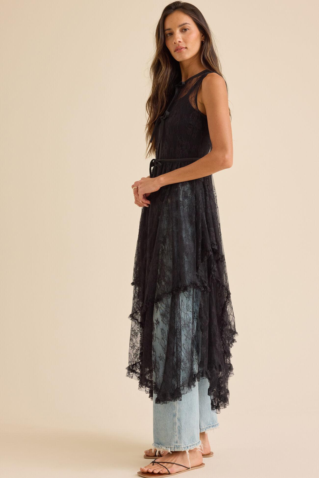 Solana Lace Ruffle Kimono Product Image