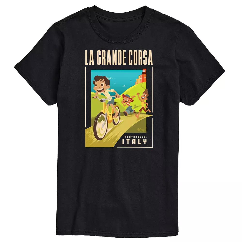 Disney's Luca Men's La Grande Postcard Graphic Tee,  Product Image