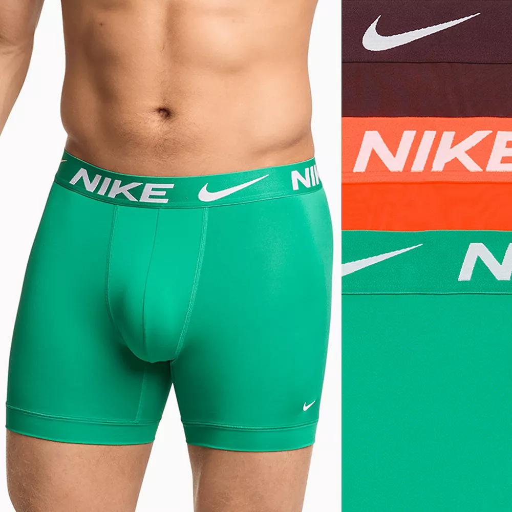 Men's Nike Dri-FIT Essential 3-pack Microfiber Boxer Briefs, Size: XXL, Willow Product Image