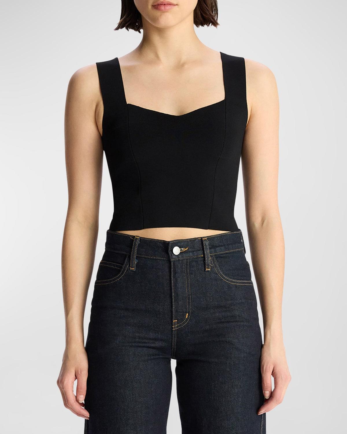 Womens Jordana Knit Crop Top Product Image