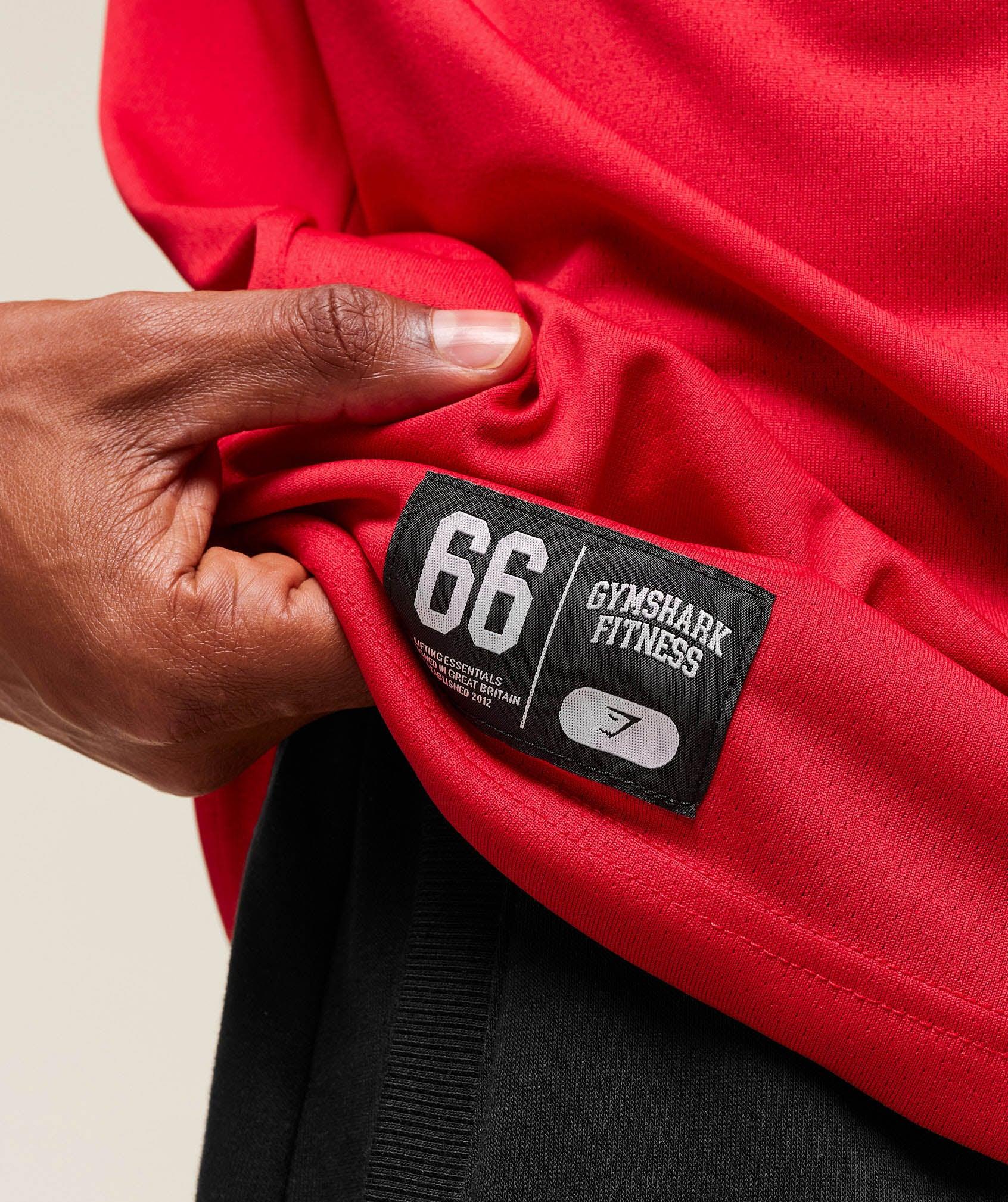 Gymshark Campus Oversized T-Shirt - Conditioning Red Male Product Image