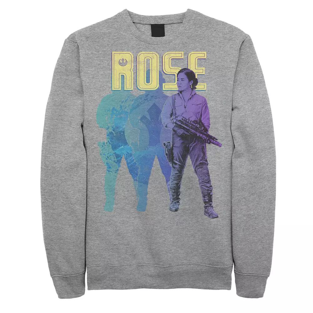 Men's Star Wars The Rise Of Skywalker Rose Gradient Portrait Sweatshirt,  Product Image