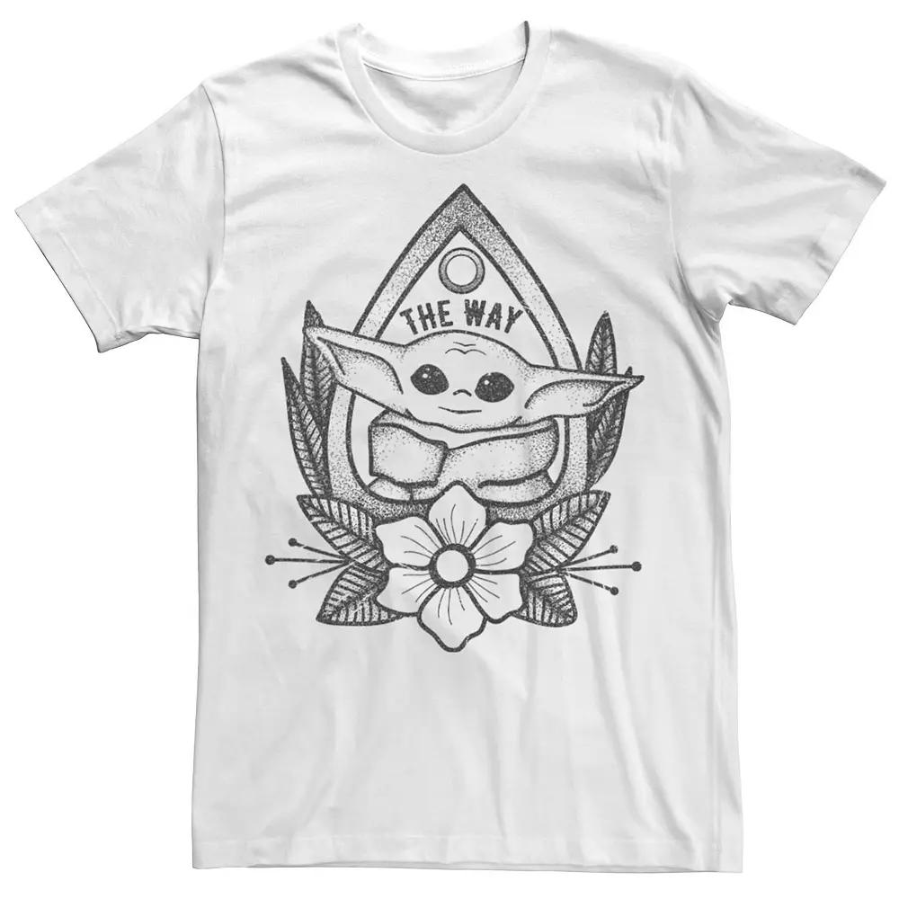 Men's Star Wars The Child Line Art Floral Tee,  Product Image