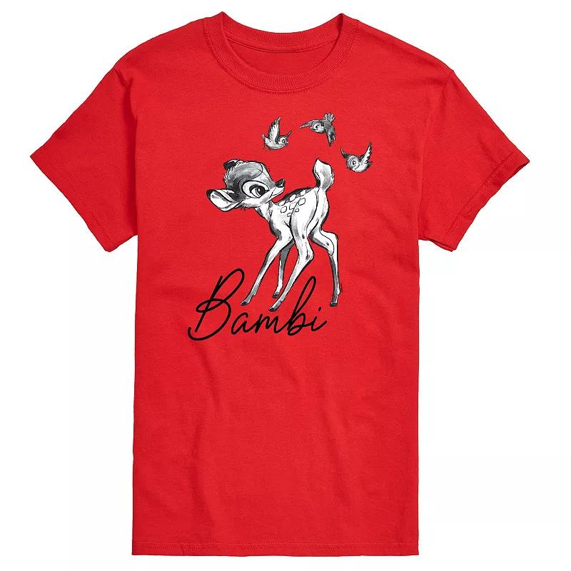 Disney's Bambi Big & Tall Watercolor Graphic Tee, Men's,  Product Image